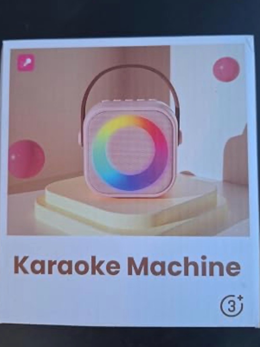 Portable Karaoke Machine Bluetooth Speaker - Pink
